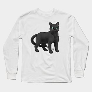 Cat - Russian Blue - Dark Gray Long Sleeve T-Shirt